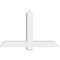 Ekena Millwork Eugene Architectural Grade PVC Gable Bracket, 60"W x 37 1/2"H x 6"D x 6"F, 15/12 Pitch GBP060X38X0606EUG00 - alternate 5